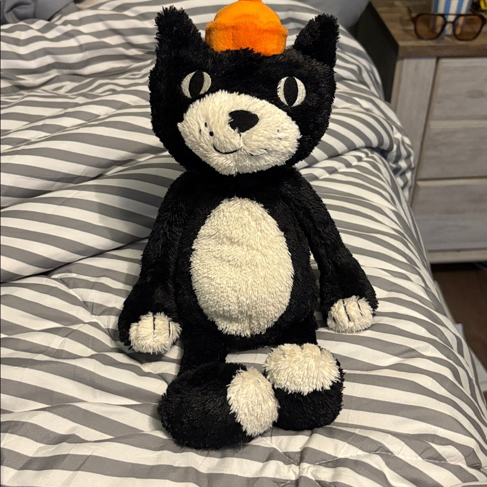 Jellycat Black and Cream Plush Toy
